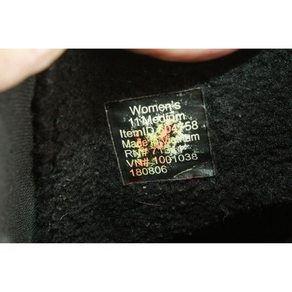 LL Bean Waterproof Black Leather Pull-On Ankle Boots Size 11 M #504758 - Picture 8 of 9